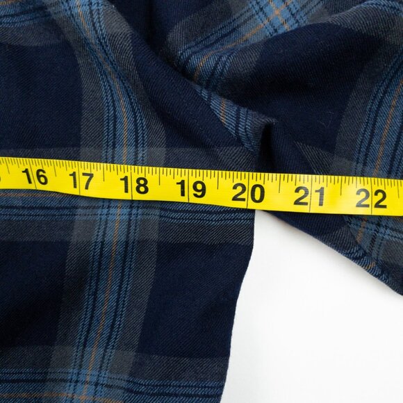 Icebreaker Merino Wool Flannel Shirt Men's Small Blue Navy Plaid Outdoor - Picture 14 of 14
